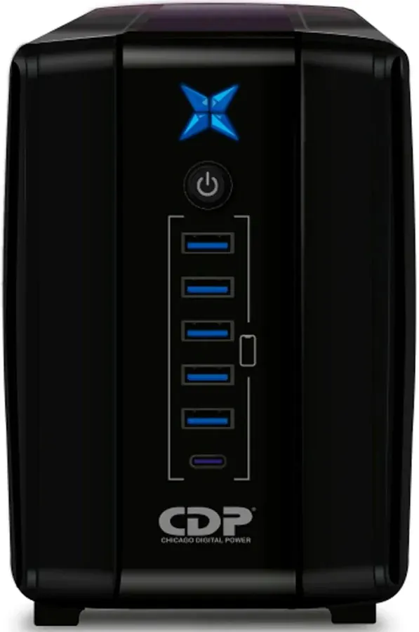 UPS CDP R-UPR1008 – 1000VA – 400W – 8 SALIDAS (4 REGULADAS CON RESPALDO + 4 CON SUPRESION DE PICOS)