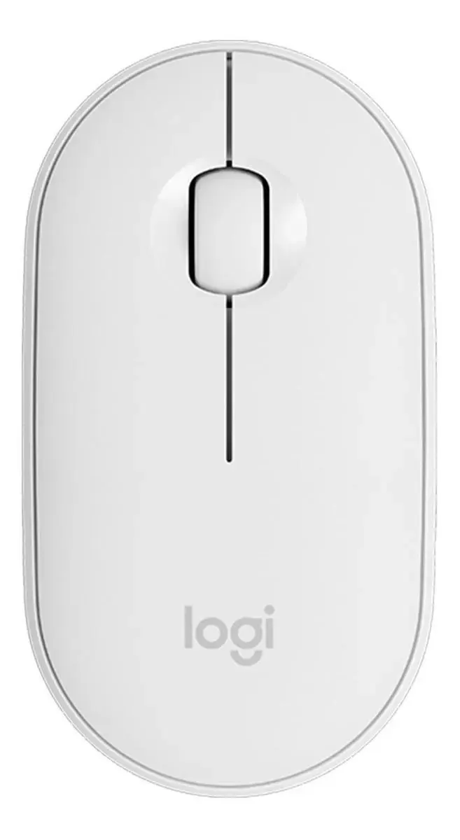MOUSE LOGITECH PEBBLE M350 – INALAMBRICO – BLUETOOTH – SILENCIOSO – BLANCO – TECNOLOGIA SILENT TOUCH – COMPACTO