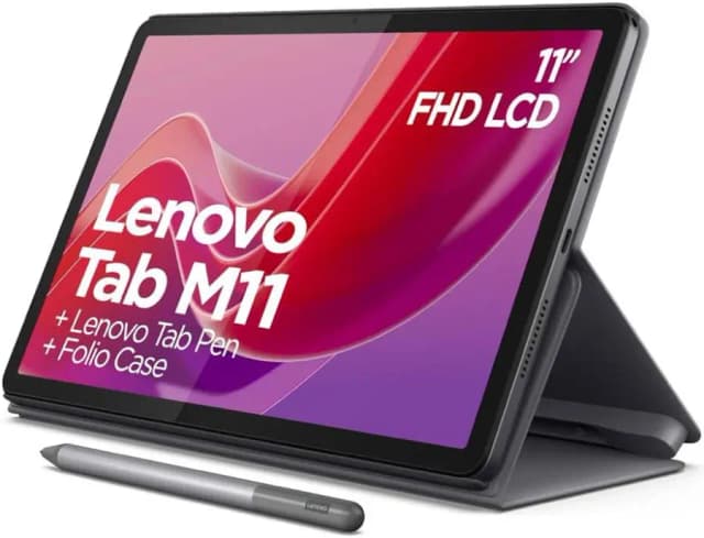 LENOVO M11 TB-330XU – PANT 11″ – OCTA CORE (2,0GHZ / 1,8GHZ) -128GB – MEM 8GB – ANDROID 13 -DOBLE CAMARA – WIFI + 4G LTE – LUNA GREY +LAPIZ Y ESTUCH
