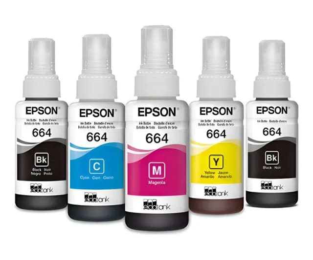 Combo Tintas Epson T664 Negro Cyan Magenta Yellow para L121