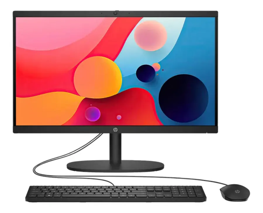 TODO EN UNO HP 22-DG0205LA – INTEL N100 – 8GB DDR5 – 512GB SSD – PANTALLA 21,5″ FHD – NO DVD – HDMI – RJ45 – FREDDOS – NEGRO – BM7X0LA#ABM