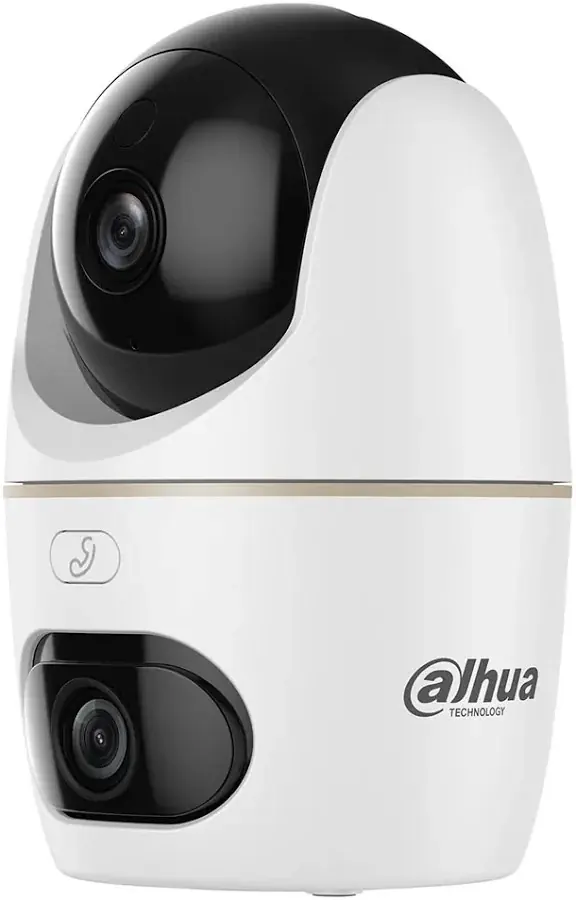 DAHUA DH-H3D – DOBLE LENTE 3MP 2K – VISTA 360 – INC MICROFONO Y ALTAVOZ – BOTON DE LLAMADA – HASTA 256GB – DETECCION AI – WIFI 6 DUAL BAND – RJ45