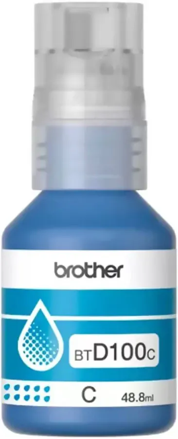 TINTA BROTHER BTD100C CYAN – 48,8ML – COMPATIBLE CON MC-T930DW -DCP-T830DW- DCP-T730DW – DCP-T530DW – DCPT430W – DCP-T230