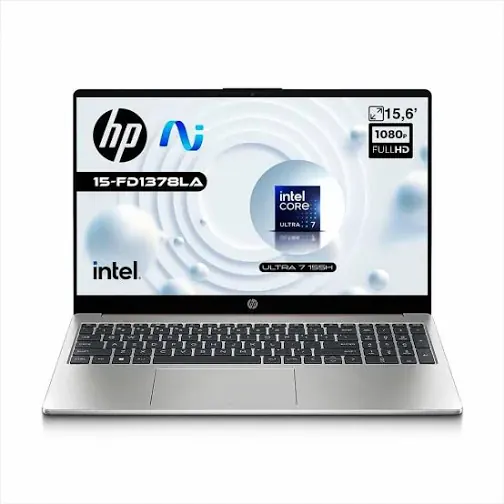 HP 15-FD1378LA – INTEL CORE ULTRA 7 155H – 24 DDR5 – 512GB SSD – PANTALLA 15,6″ FHD – NO DVD – HDMI – FREEDOS ( D2LS9LA#ABM )