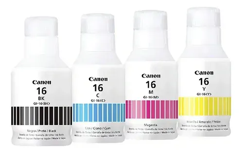BOTELLA TINTA CANON GI-16 GX6010 / GX7010 NEGRA / CYAN / MAGENTA / YELLOW