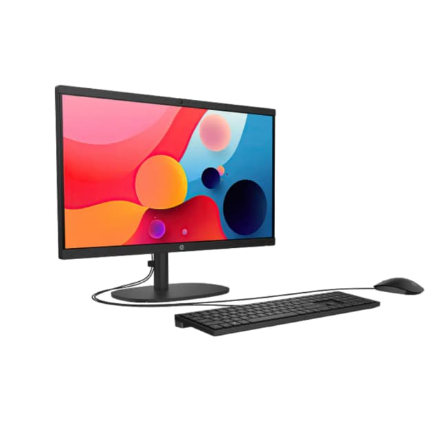AIO HP 22-DG0205LA, INTEL N100, SSD 512GB, DDR5 8GB, NO DVD, PANTALLA 21.5″ FHD, FREEDOS, NEGRO