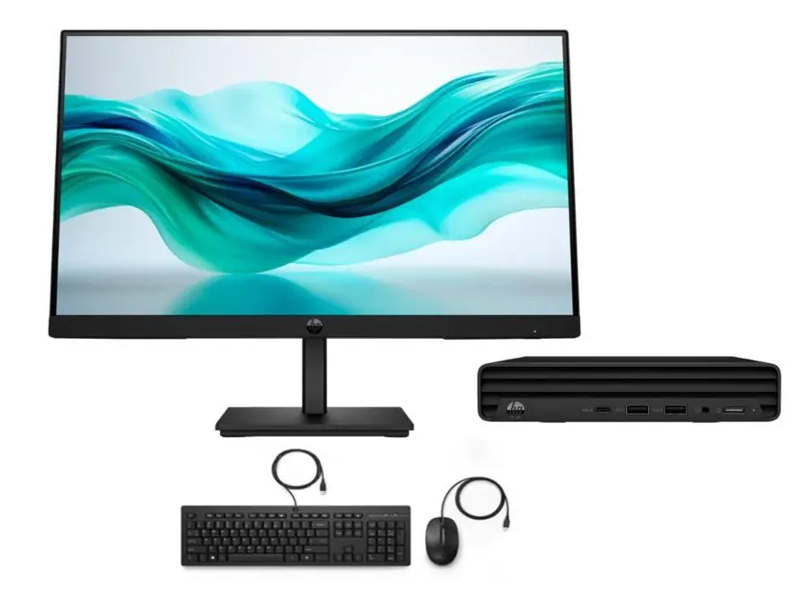 PC HP PRO MINI 260 G9 – INTEL CORE I5 1334U – 16GB DDR4 – 512GB SSD – NO DVD – RJ45 + MONITOR 23,8″ 324PF FHD SERIE 3 PRO – FREEDOS – BE5S8AT#ABM