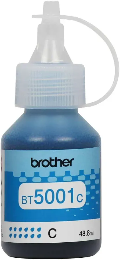 TINTA BROTHER BT5001C CYAN – 48,8ML – COMPATIBLE CON T520W – T720W – T920W