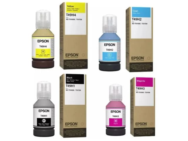 BOTELLA TINTA EPSON T49H1 PLOTER EPSON SC-T3100X / T3170X NEGRA, CYAN, MAGENTA Y AMARILLO