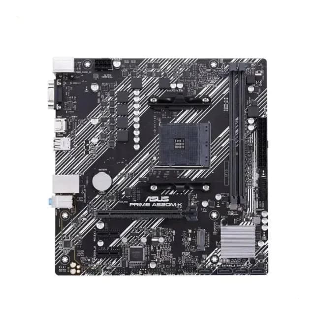 – CAJA ATX GAMER CON 3 VENTILADORES – BOARD ASUS PRIME A520M-K – 16GB DDR4 – 512GB SSD – LINUX +MON ASUS GAMER 24″ +TECLADO