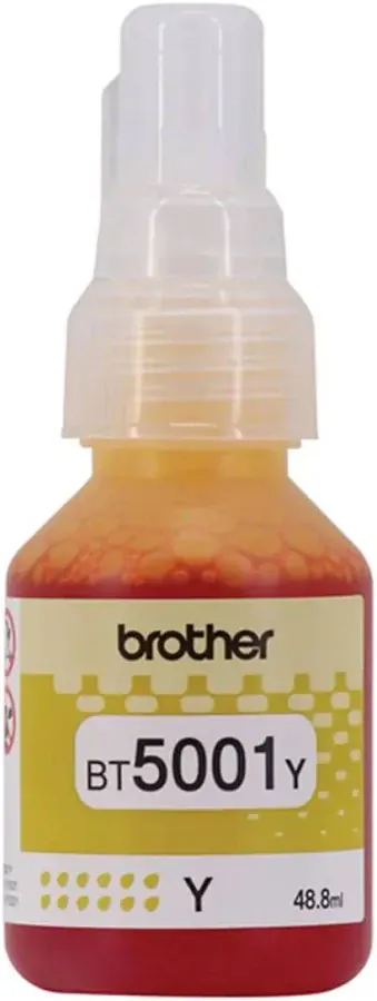 TINTA BROTHER BT5001Y YELLOW – 48,8ML – COMPATIBLE CON T520W – T720W – T920W