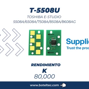 Chip de Toner Toshiba e-STUDIO 5508A/6508A/7508A/8508A/8608AG T-5508U