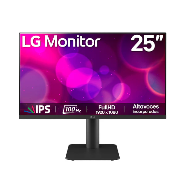 MONITOR LG 24,5" 25MS550-B - FHD - IPS - HDMI - VGA - ALTURA AJUSTABLE - 100HZ - 5MS