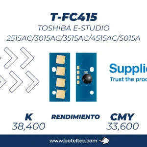 Chip de Toner Toshiba e-STUDIO 2515AC/3015AC/3515AC/4515AC/5015A T-FC415