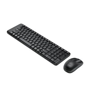COMBO TECLADO Y MOUSE LOGITECH MK220  – INALAMBRICO – NEGRO