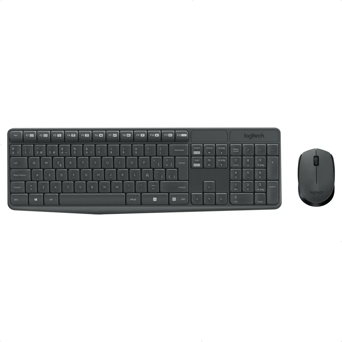 COMBO TECLADO Y MOUSE LOGITECH MK235 - INALAMBRICO - NEGRO