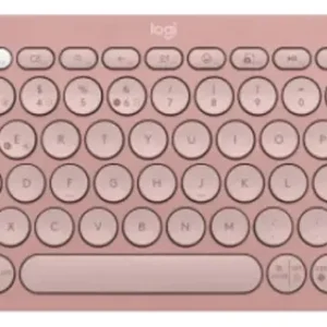TECLADO LOGITECH PEBBLE KEYS 2 K380S – INALAMBRICO – BLUETOOTH – SILENCIOSO – TECLAS ESPECIALES Y PERSONALIZABLES – COMPACTO – ROSA