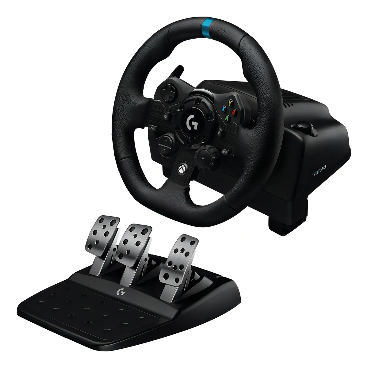TIMON GAMING LOGITECH G923 - INCLUYE PEDALES - SISTEMA DE COMPETICION TRUEFORCE - COMPATIBLE CON PS4/ PS5 / PC - GIRO DE 900° - PUERTO USB