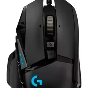 MOUSE GAMING LOGITECH G502 HERO LIGHTSYNC RGB- NEGRO – USB – ALAMBRICO – 11 BOTONES PROG – RESOL.100 /25600 DPI – 1000 HZ (1MS)- PESO AJUSTABL