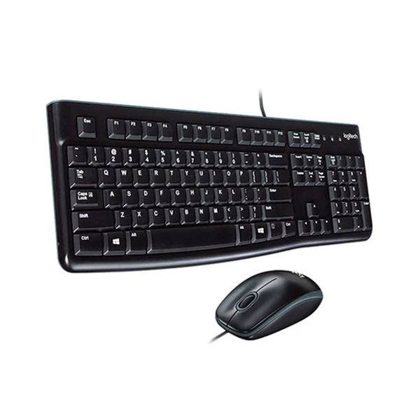 COMBO TECLADO Y MOUSE LOGITECH MK120 - ALAMBRICO - USB - NEGRO