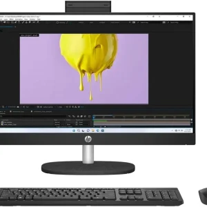 TODO EN UNO HP 24-CR0017LA – AMD RYZEN 5 7520U – 8GB LPDDR5 – 512GB SSD – PANTALLA 23,8″ FHD TOUCH – NO DVD – HDMI – RJ45 – WINDOWS 11 – NEGRO