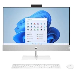 TODO EN UNO HP 27-CR0273LA – AMD RYZEN 7 7730U – 16GB DDR4 – 512GB SSD – PANTALLA 27″ FHD – NO DVD – HDMI – RJ45 – FREEDOS – BLANCO
