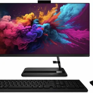 TODO EN UNO LENOVO 3 24IAP7 – INTEL CORE I3 1215U – 8GB DDR4 – 512GB SSD – PANTALLA 23,8″ FHD – NO DVD – HDMI – RJ45 – WINDOWS 11 – NEGRO – F0GH0102L