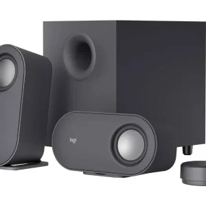 PARLANTE LOGITECH Z407 – BLUETOOTH – MICRO USB – SUBWOOFER 40W (1 SUBWOOFER X 20W / 2 SATELITE X 10W) – CONTROL GIRATORIO INALAMBRICO – NEG