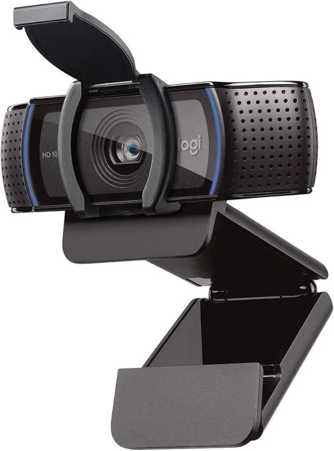 CAMARA WEB LOGITECH C920S PRO - FHD 1080P - 3MP - CAMPO VISUAL 78° - MICROFONO ESTEREO - USB-A - NEGRA - CON CLIP Y OBTURADOR