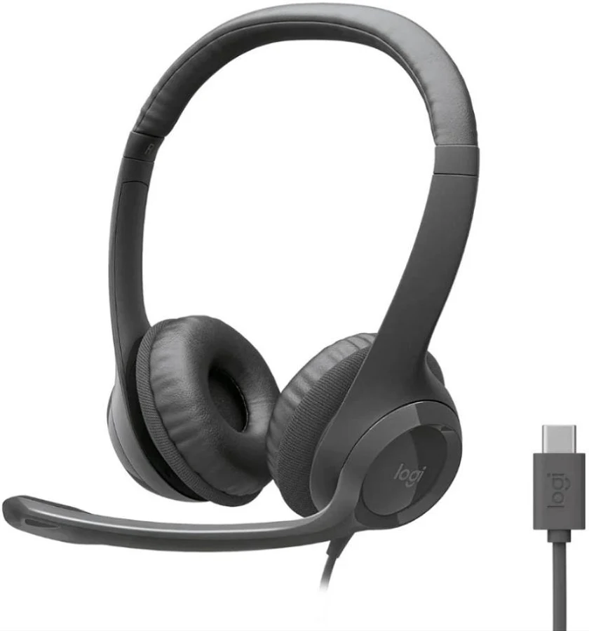 DIADEMA LOGITECH H390 - USB -C - CON MICROFONO - PERMITE CONTROLAR EL VOLUMEN