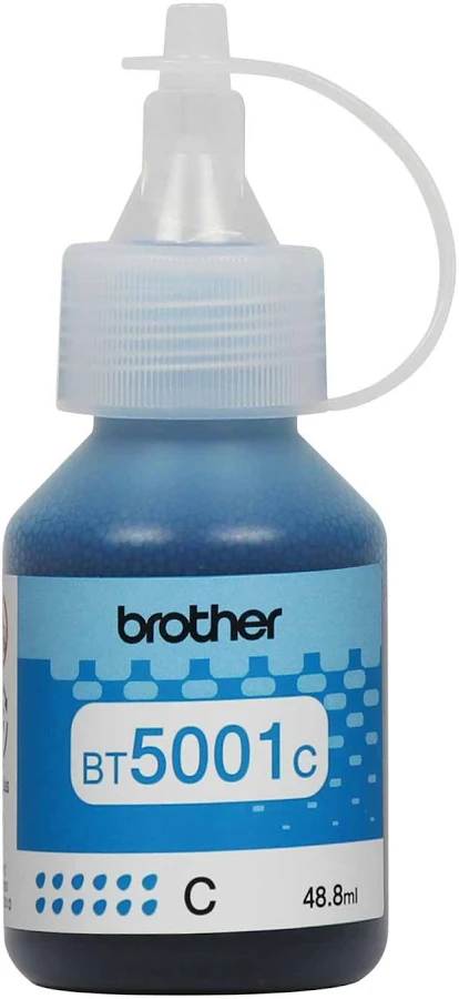 TINTA BROTHER BT5001C CYAN - 48,8ML - COMPATIBLE CON T520W - T720W - T920W