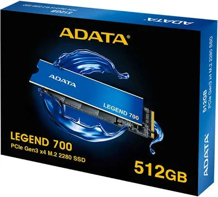 DISCO DE ESTADO SOLIDO ADATA LEGEND 700 - 512GB - M.2 PCI NVME 3X4 - 2280 - 2000MB/S - 1600MB/S