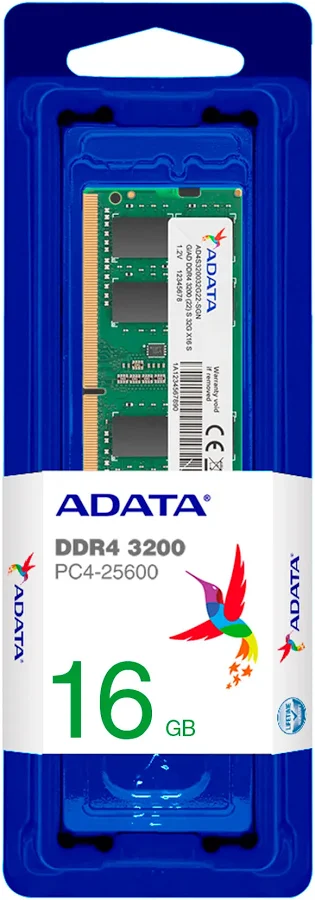 MEMORIA RAM ADATA 16GB DDR4 3200MHZ PARA PORTATIL
