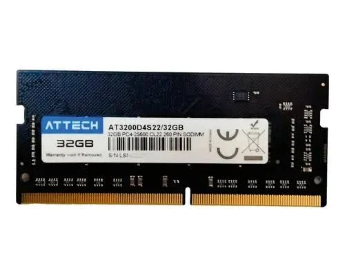 MEMORIA RAM ATTECH 32GB DDR4 3200MHZ PARA PORTATIL