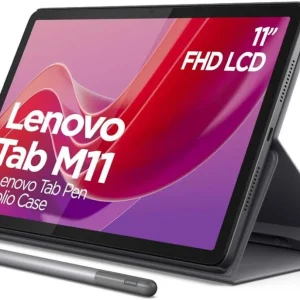 LENOVO M11 TB-330XU – PANT 11″ – OCTA CORE (2,0GHZ / 1,8GHZ) -128GB – MEM 8GB – ANDROID 13 -DOBLE CAMARA – WIFI + 4G LTE – LUNA GREY +LAPIZ Y ESTUCH