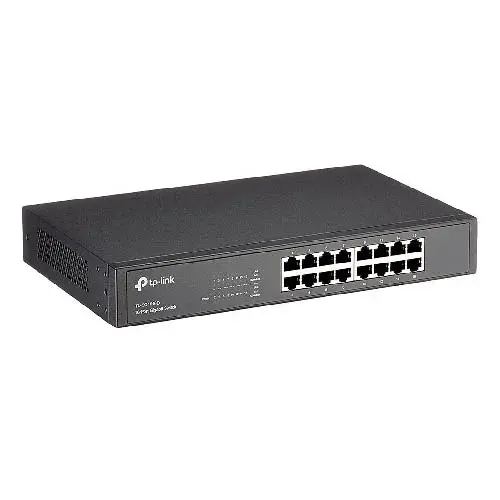 SWITCH TP-LINK 16 PUERTOS 10/100/1000 - TL-SG1016D - PARA ESCRITORIO Y MONTAJE EN RACK