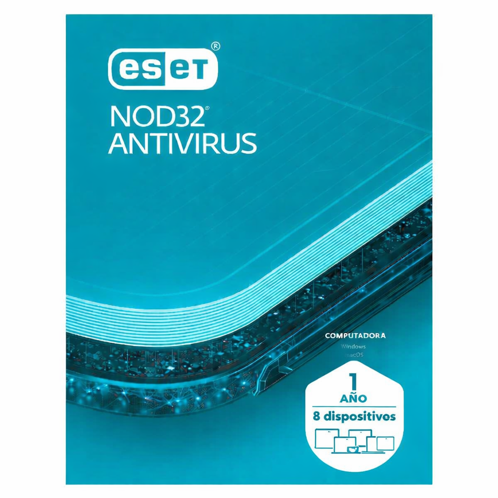 ESET NOD 32 - 8 USUARIOS - 12 MESES - ESD