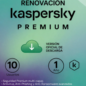 RENOVACION LICENCIA KASPERSKY PREMIUM 10 USUARIOS (12 MESES)