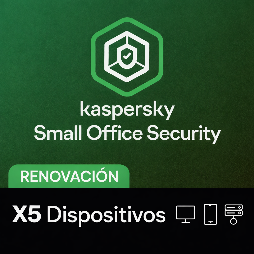 RENOVACION KASPERSKY SMALL OFFICE SEC. 5 USER 1 SERVER (36 MESES)