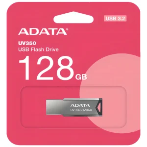 MEMORIA USB ADATA UV350 3,2 – 128GB – SILVER – METALICA