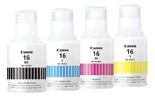 BOTELLA TINTA CANON GI-16 GX6010 / GX7010 NEGRA / CYAN / MAGENTA / YELLOW