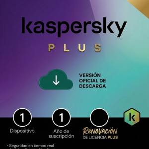 RENOVACION LICENCIA KASPERSKY PLUS 1 USUARIO (12 MESES)