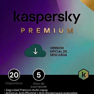 LICENCIA KASPERSKY PREMIUM 20 USUARIOS (24 MESES)