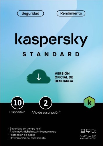 LICENCIA KASPERSKY STANDAR 10 USUARIOS (24 MESES)
