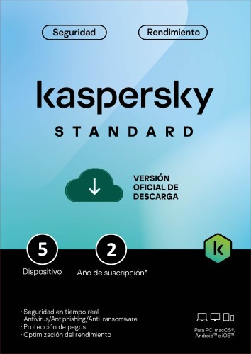 LICENCIA KASPERSKY STANDAR 5 USUARIOS (24 MESES)