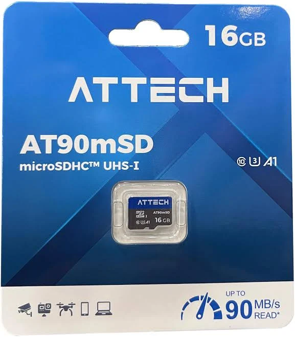 MEMORIA MICRO SD ATTECH 16GB CLASE 10