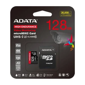 MEMORIA MICRO SD ADATA 128GB CLASE 10 – V30S -100MBS/85MBS