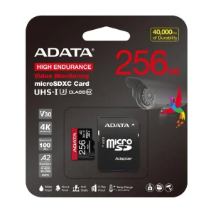 MEMORIA MICRO SD ADATA 256GB CLASE 10 – V30S -100MBS/85MBS