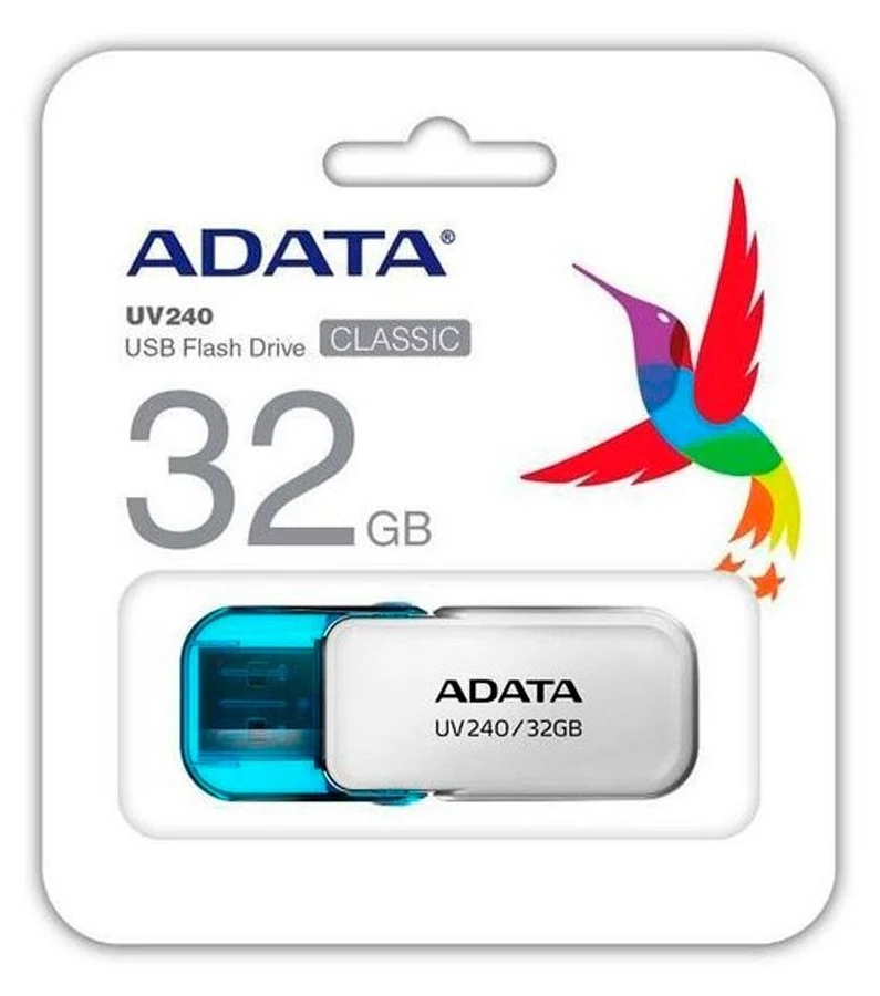 MEMORIA USB ADATA UV240 2,0 - 32GB - BLANCA
