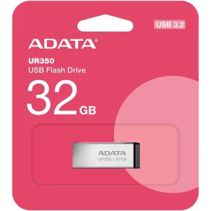 MEMORIA USB ADATA UR350 3,2 – 32GB – SILVER – METALICA